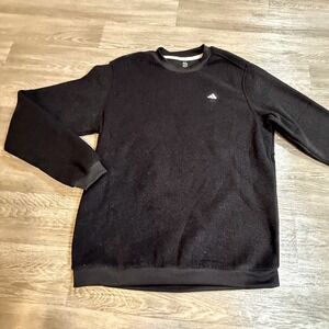 Adidas Mens Boucle‎ Fleece Crew Sweatshirt Black Size M ADVRO869